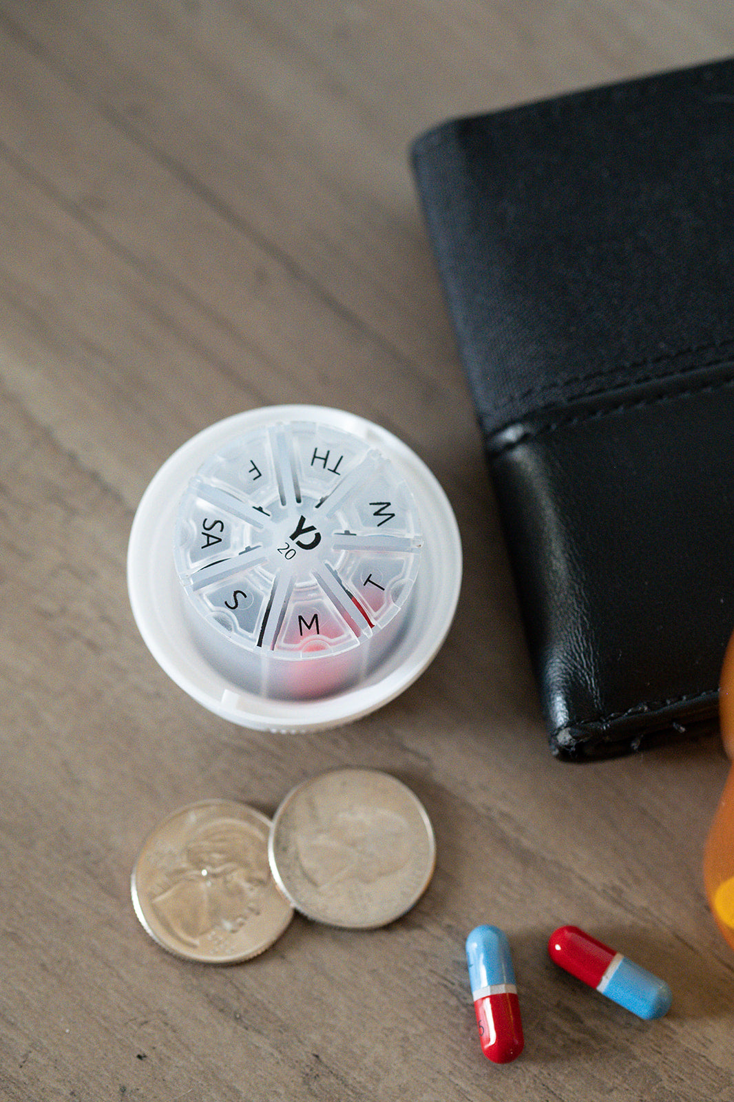 The Under Cap small weekly prescription medication pill organizer - 3 Pack